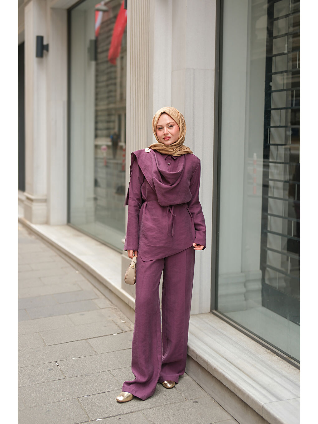 Kadın Begonya Takım Mürdüm