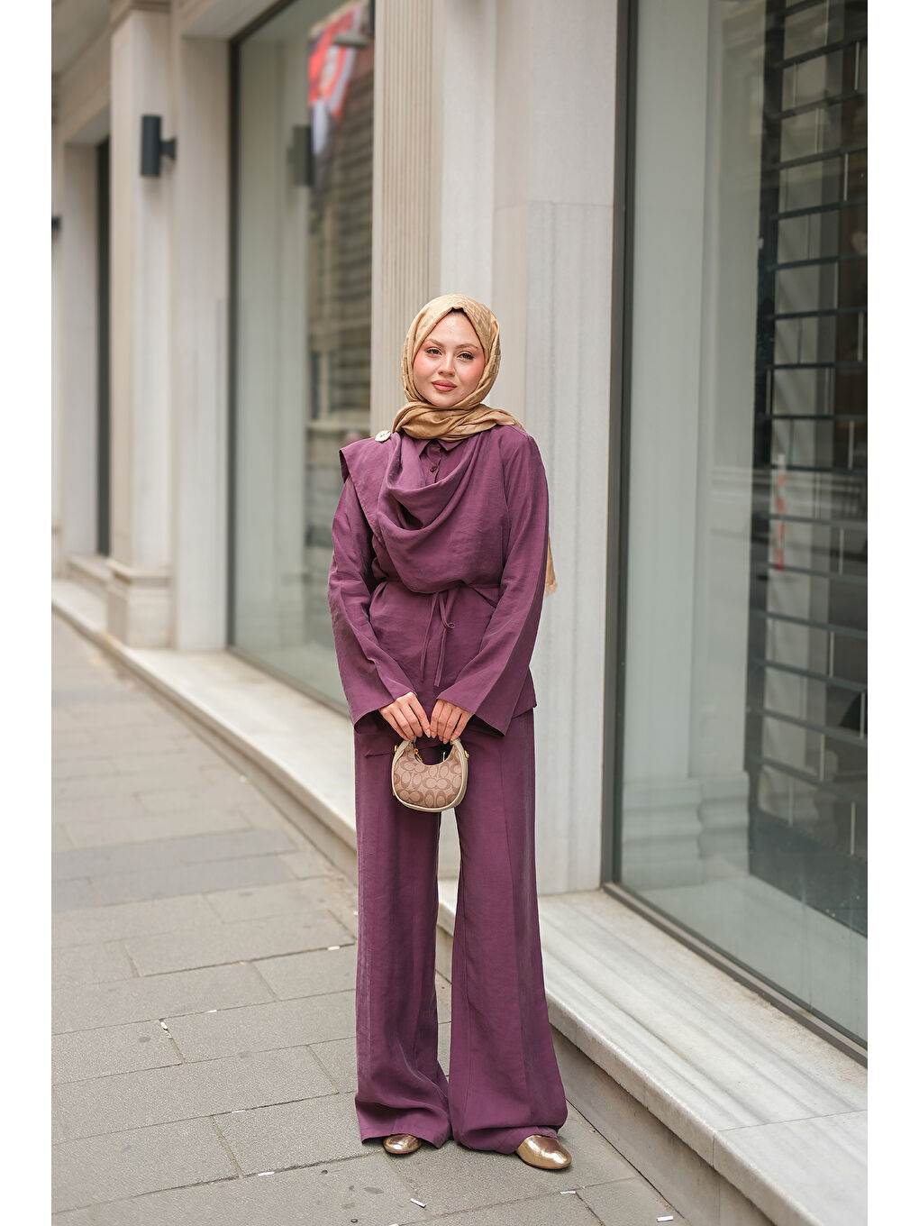 Kadın Begonya Takım Mürdüm-1