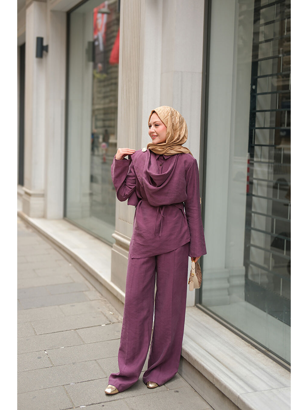 Kadın Begonya Takım Mürdüm-3