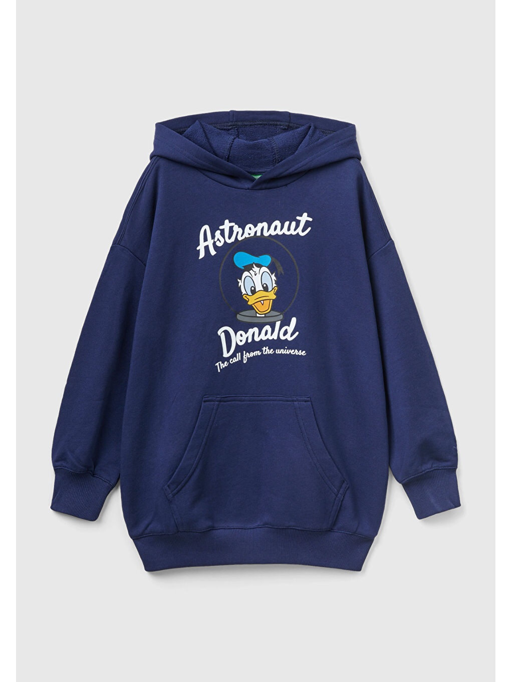 Erkek Çocuk Lacivert Karakter Baskılı Önü Cepli Sweatshirt