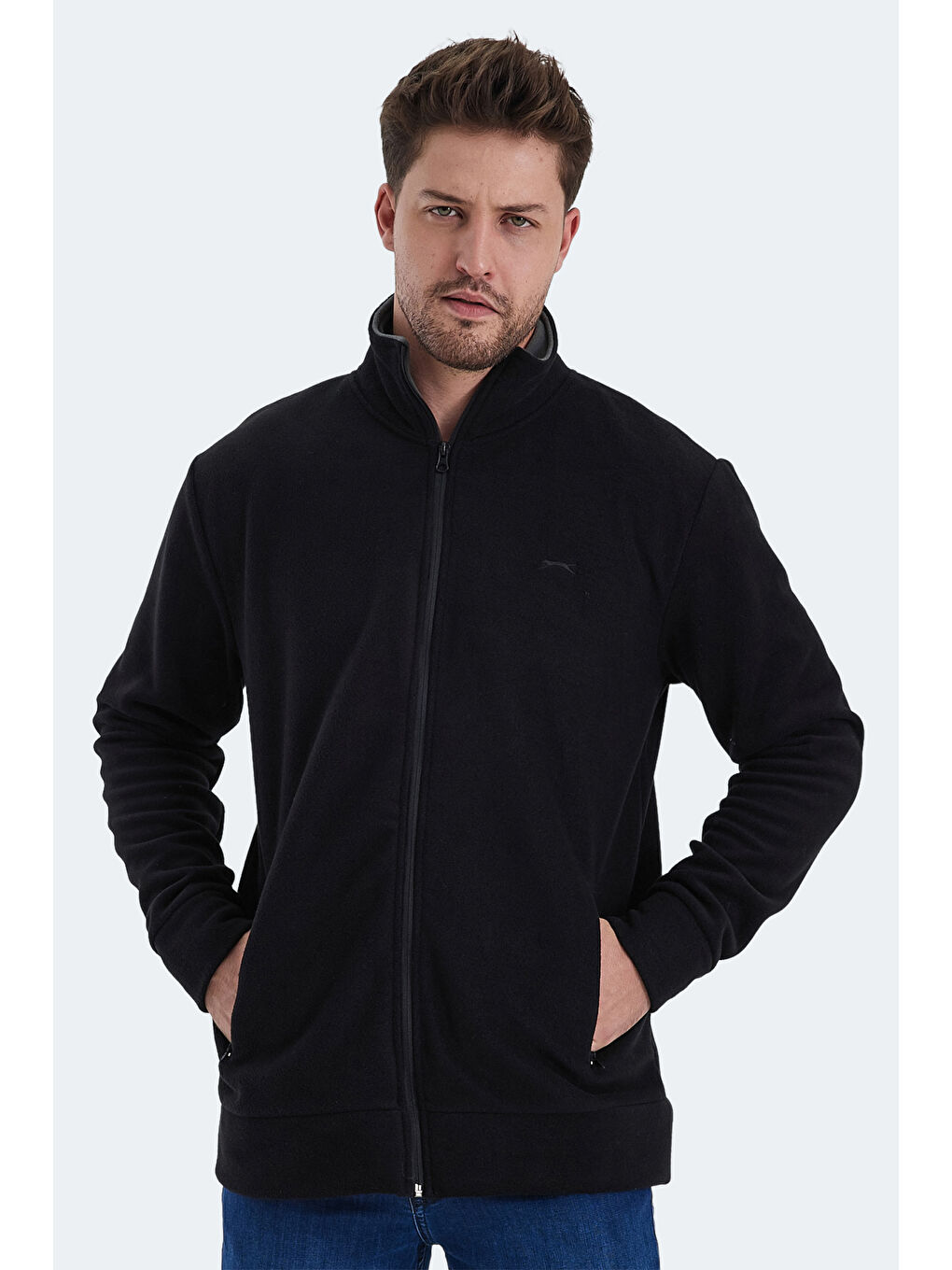 SLAZENGER Erkek Sweatshirt Siyah