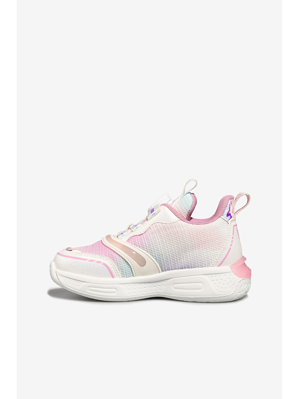 Yusi Işıklı Kız Okul Öncesi Beyaz Sneaker-3