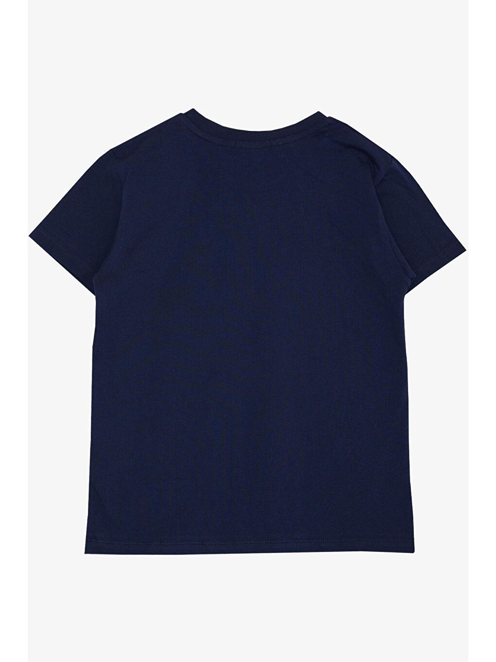 Erkek Çocuk Tişört Dinozor Baskılı Lacivert (9-10 Yaş)-1