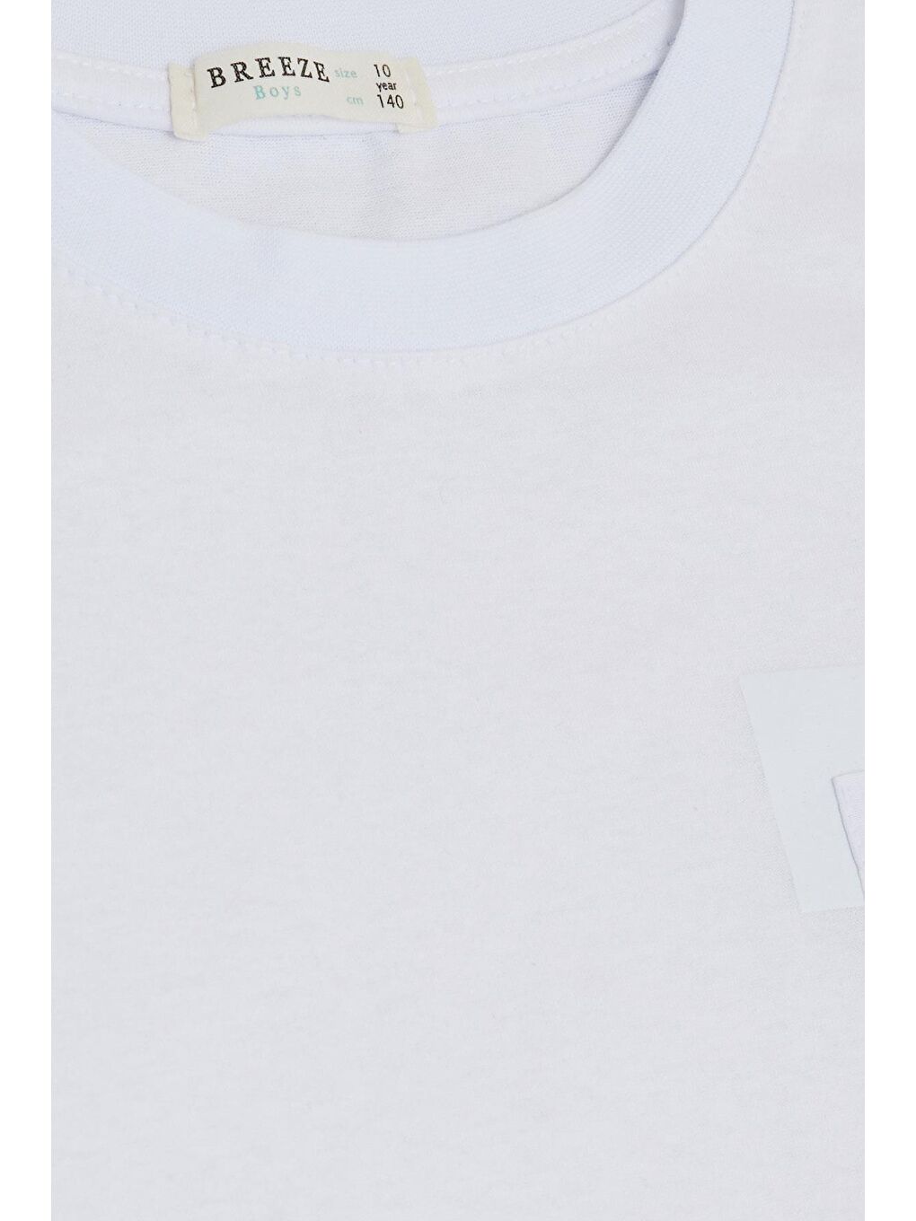 Erkek Çocuk Tişört Cepli Yazı Baskılı Beyaz (9-14 Yaş)-2