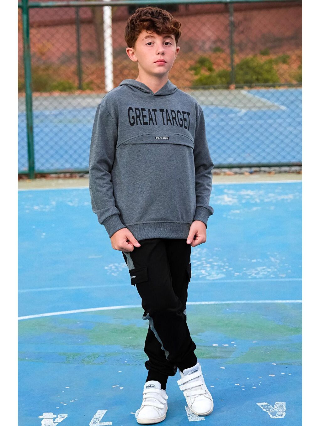 Antrasit Great Targert Erkek Çocuk Eşofman Takımı