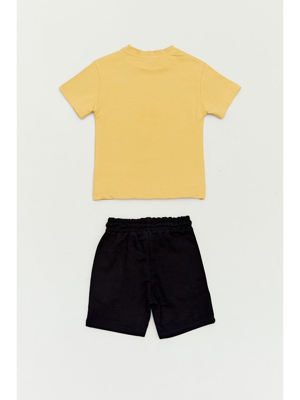 Sarı Baskılı Bisiklet Yaka Erkek Çocuk Takım-2