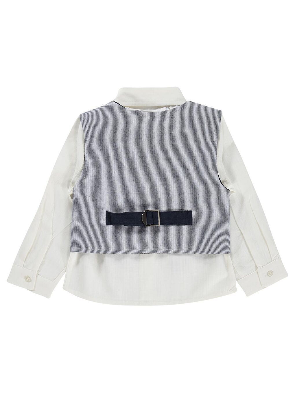 Boys Erkek Çocuk Papyonlu Yelekli 2-5 Yaş Gömlek - Lacivert-2