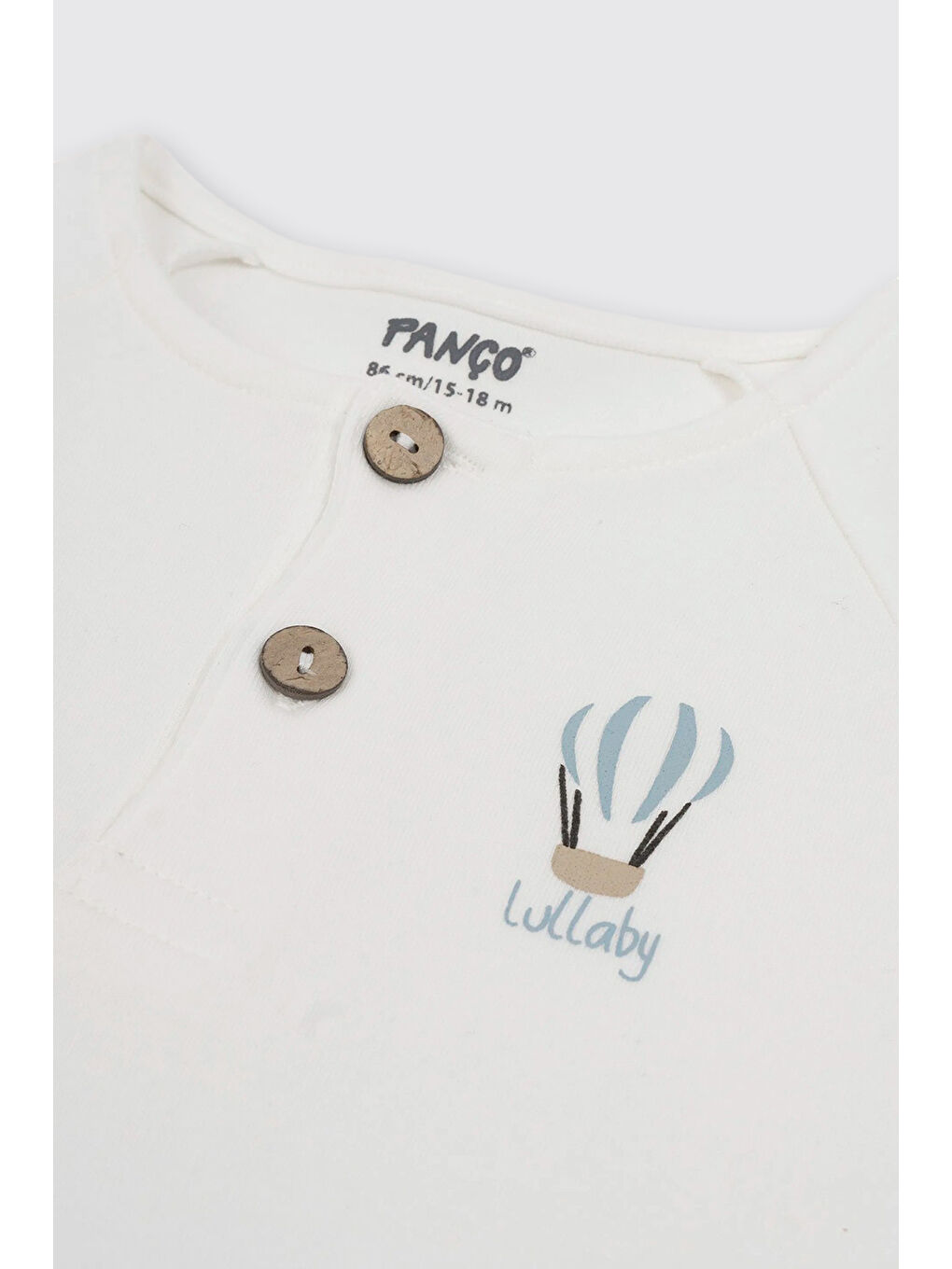 Yenidoğan Baskı Detaylı Ekru Tişört-2