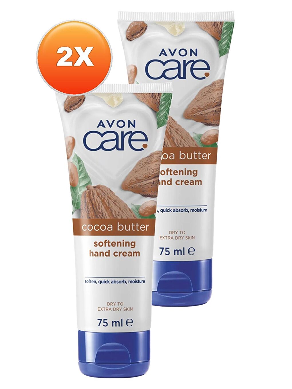 AVON Renksiz Care Kakao Yağı İçeren El Kremi 75 Ml. İkili Set - 1