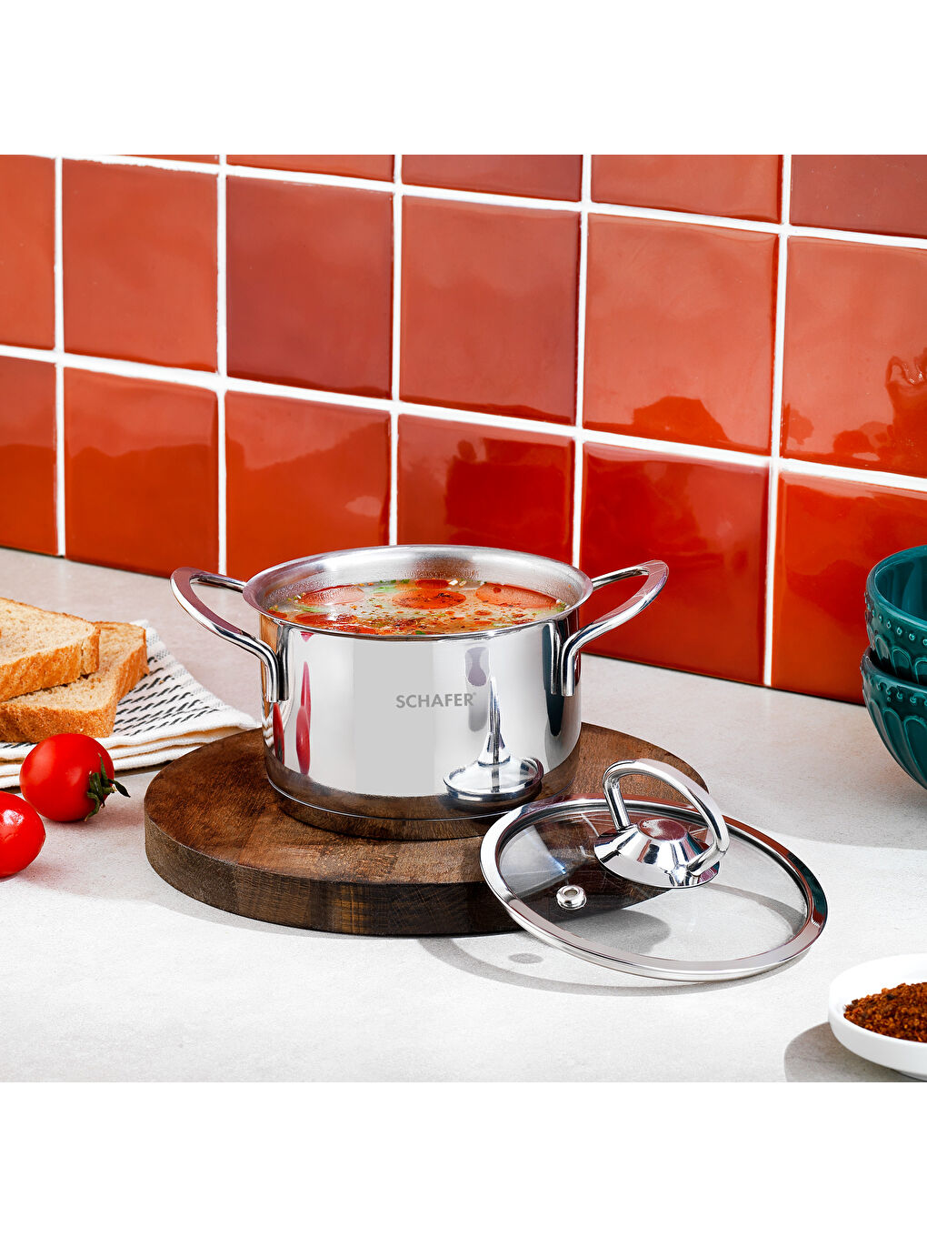 Gri Micro Mini Derin Çelik Tencere 12 Cm 2 Parça-1