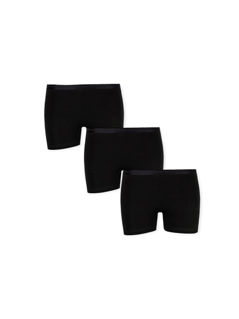 Kız Çocuk Siyah Garson Mini Şort 3'lü