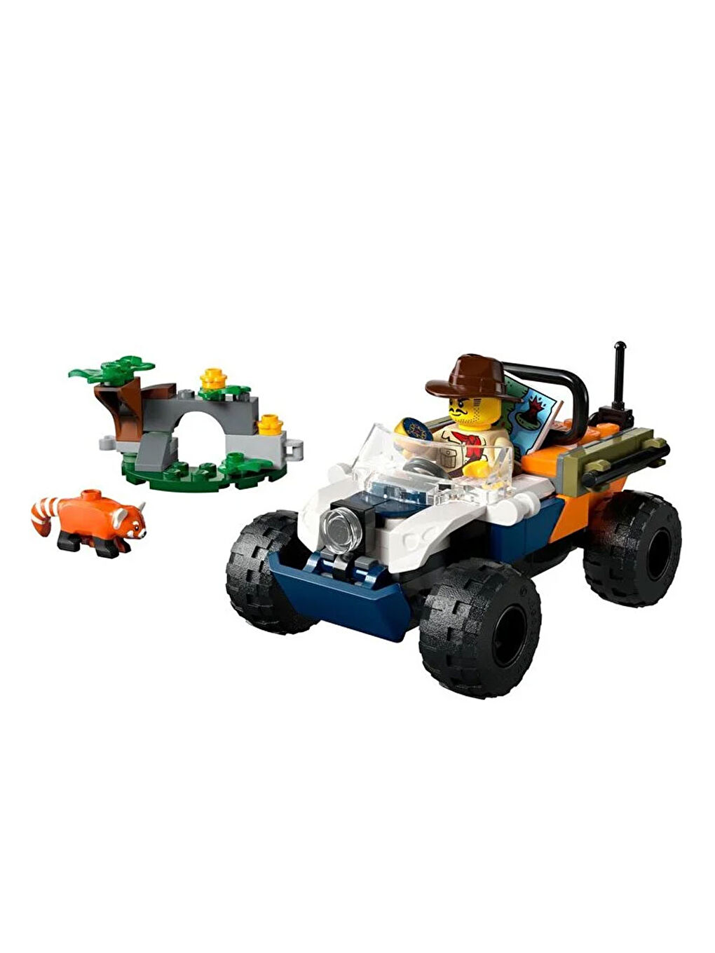 Lego Renksiz City Orman Kaşifinin ATV li Kırmızı Panda Görevi Seti 60424 - 3