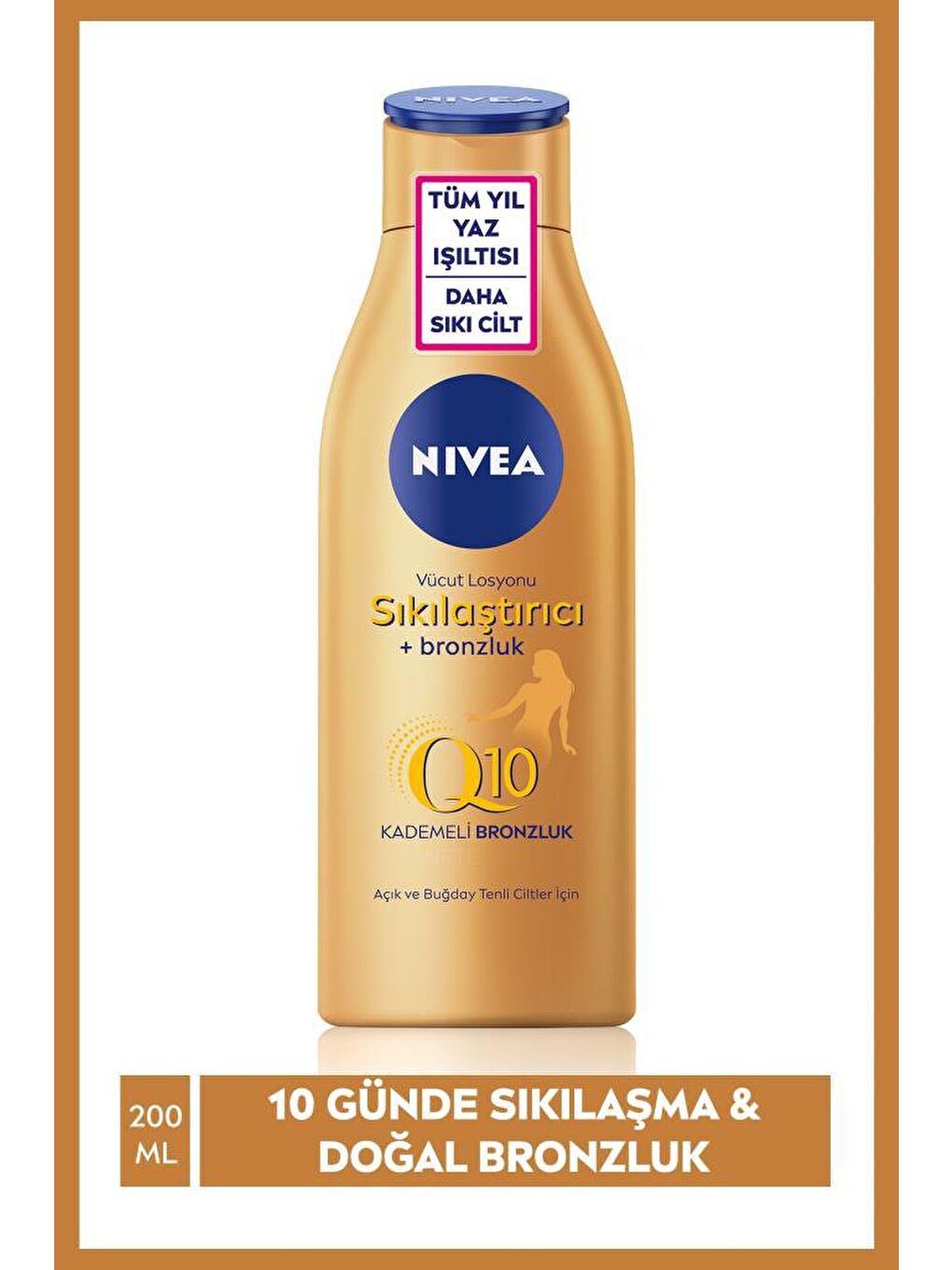 Sun Koruma & Nem Nemlendirici Güneş Spreyi Sıkılaştırıcı Bronzluk Vücut Losyonu 200 ml-3