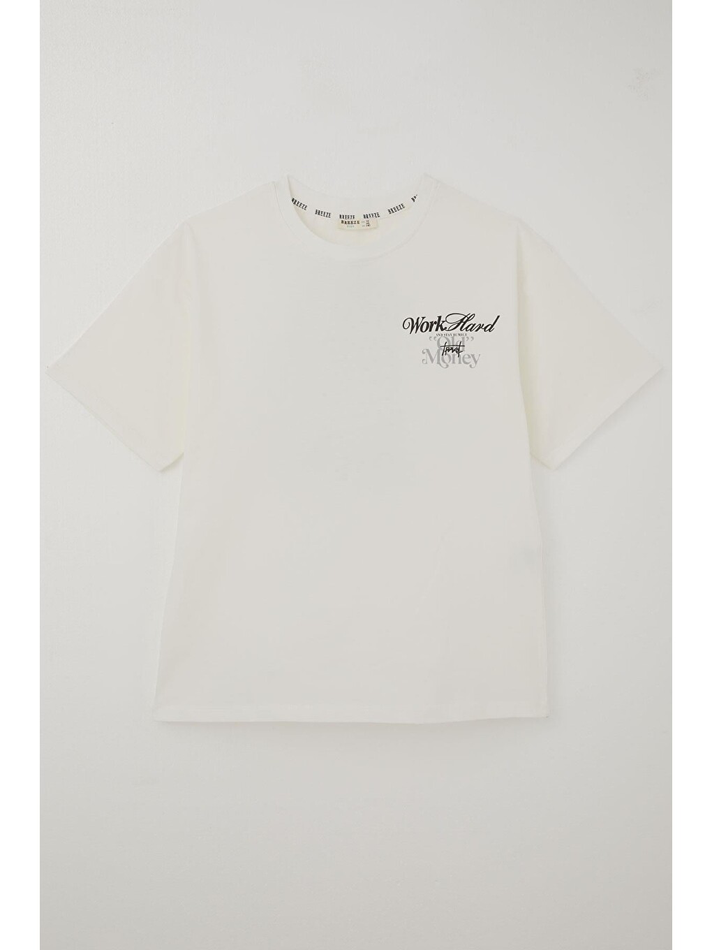 Erkek Çocuk Tişört Vintage Araba Baskılı Ekru (9-14 Yaş)