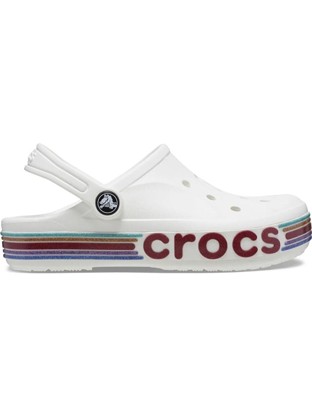 Crocs Beyaz Rainbow Glitter Colg Çocuk Spor Terlik 209730-100 - 2