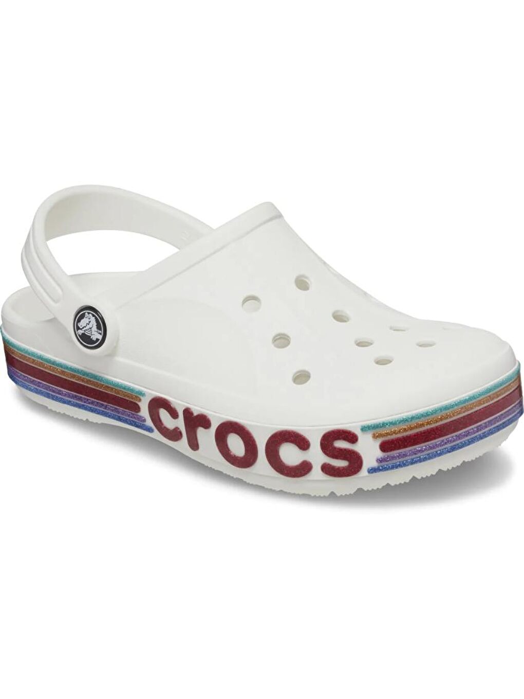 Crocs Beyaz Rainbow Glitter Colg Çocuk Spor Terlik 209730-100 - 4