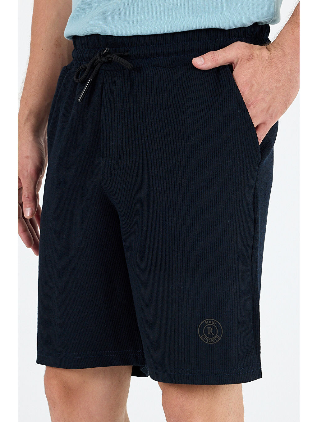 Lacivert Erkek Kapri Şort Gift Model – Rahat Kesim, Cepli, Yazlık Günlük Spor Şort 9412-2