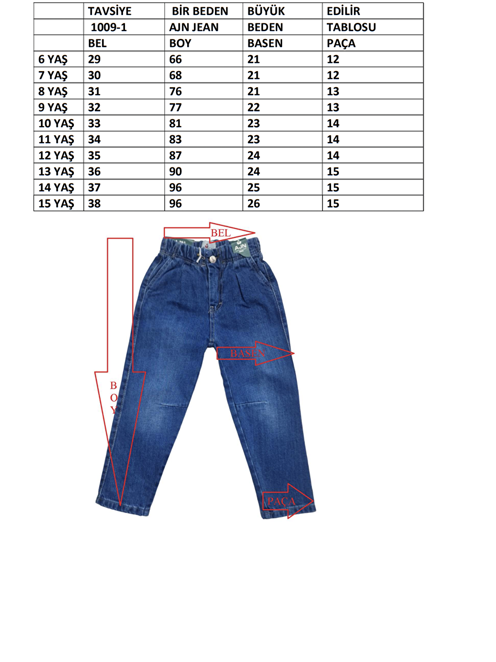 Lacivert Erkek Çocuk Regular Fit Jean Pantolon-2