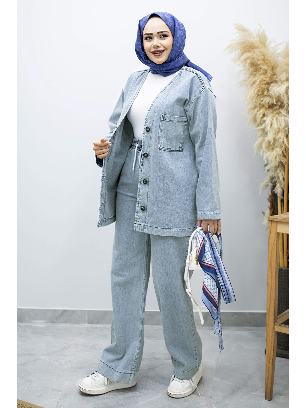 Vera Denim Takım TSD250104 Buz Mavisi-4