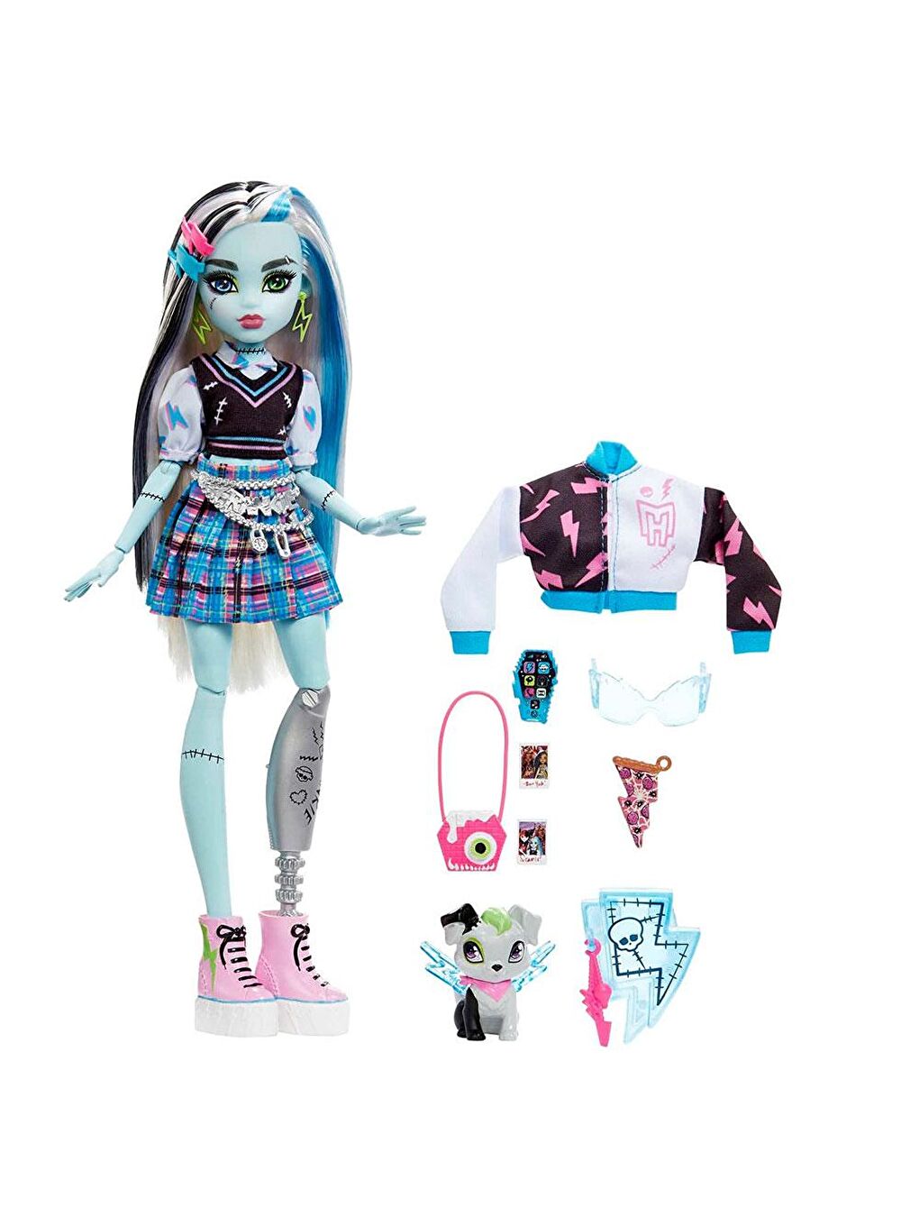 Monster High Renksiz Ana Karakter Bebekler Frankie Stein