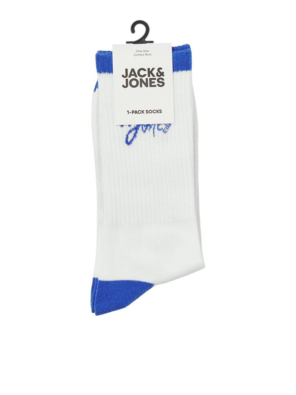 Jack & Jones Beyaz-Saks Additionals Jaccal Pamuk Karışımlı Çorap Erkek 12252044