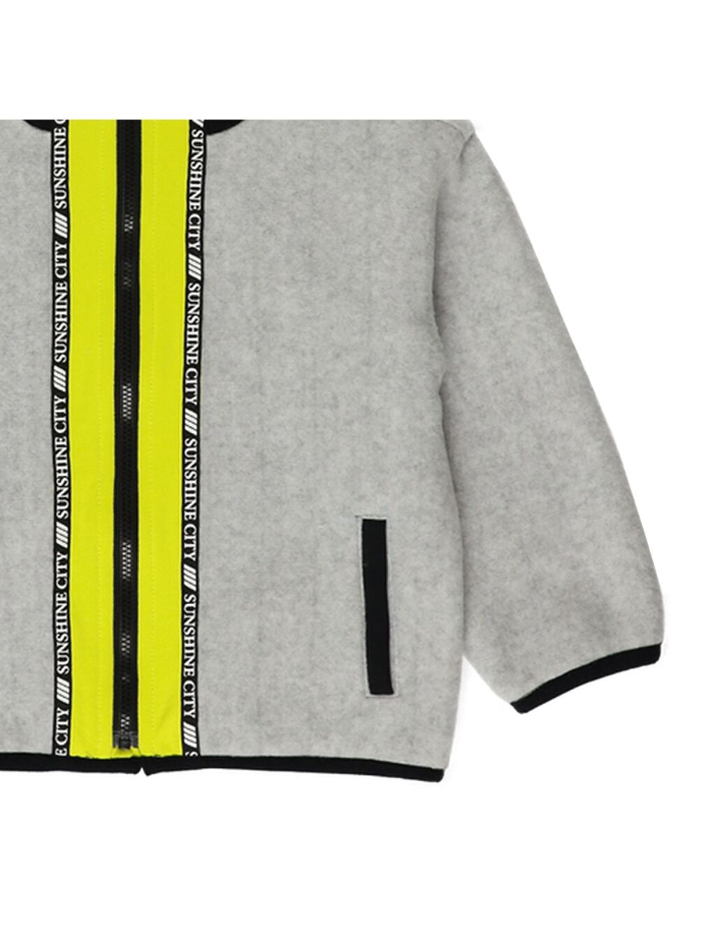 Gri Erkek Çocuk Kapüşonlu Mont-2