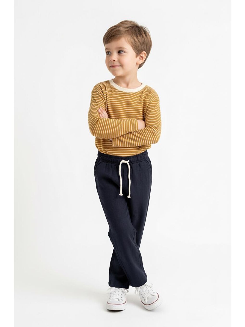 Sarı Mevsimlik Uzun Kol 2li Takım-4