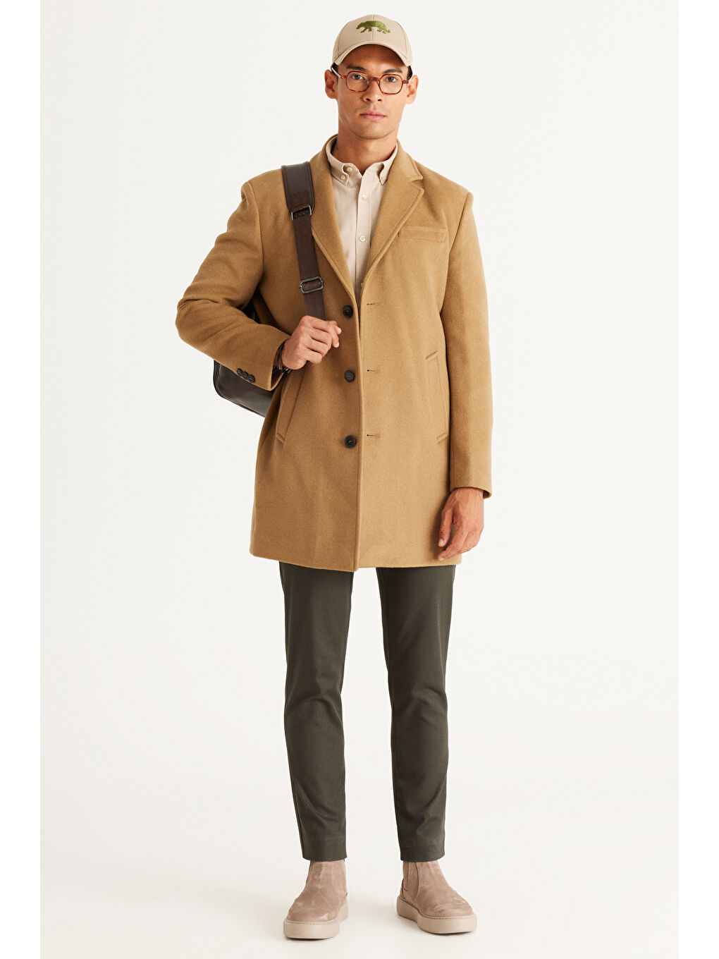 Erkek Yeşil Slim Fit Dar Kesim Pamuklu Esnek Rahat Armürlü Pantolon-4