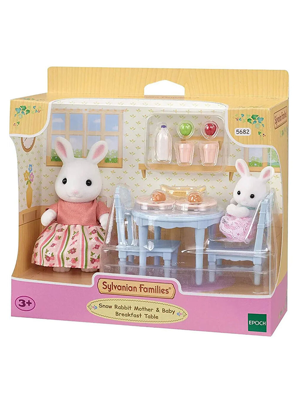 Sylvanian Families Renksiz Kar Tavşanı Anne ve Bebek Kahvaltı Seti 5682 - 1