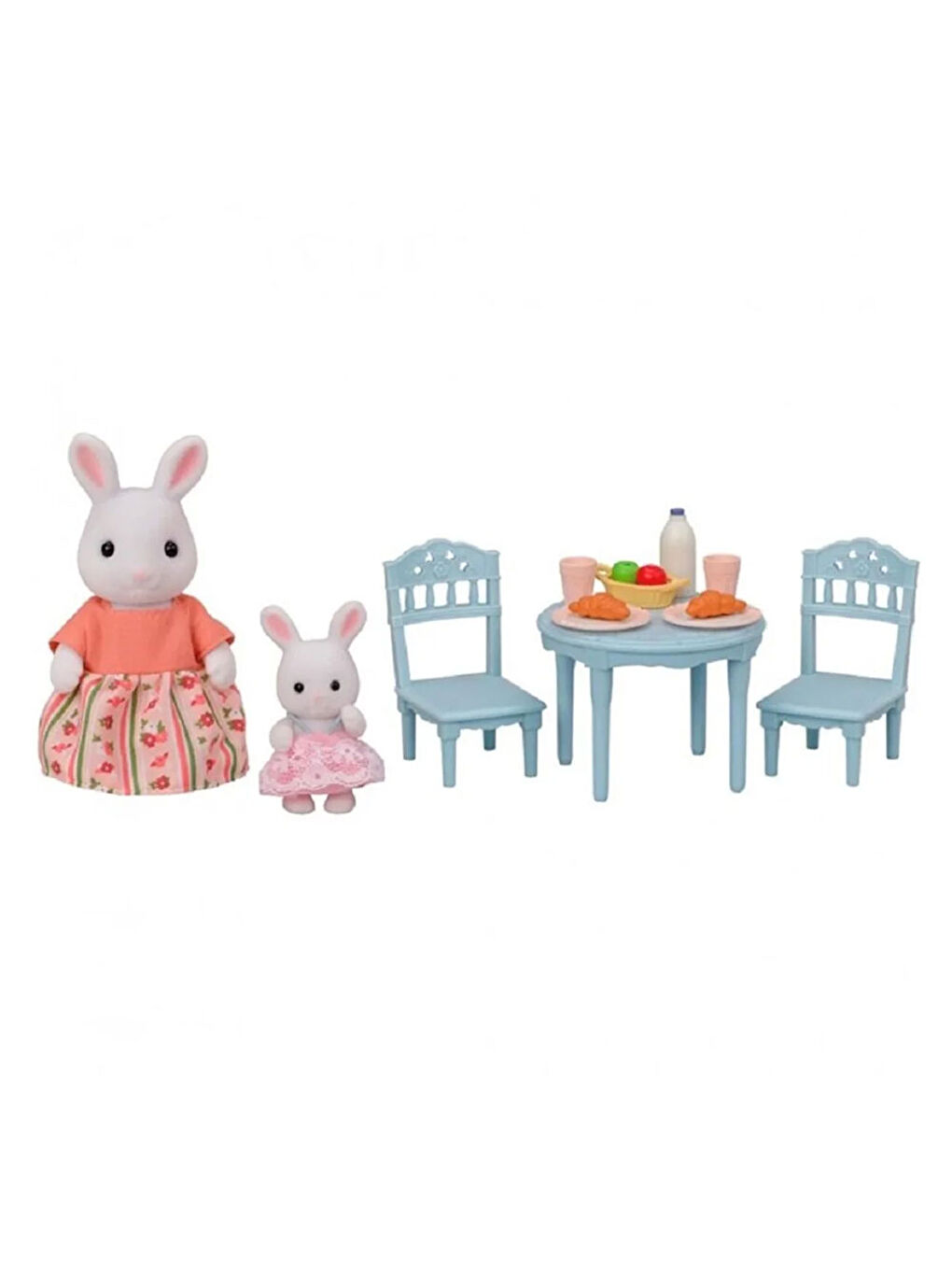 Sylvanian Families Renksiz Kar Tavşanı Anne ve Bebek Kahvaltı Seti 5682