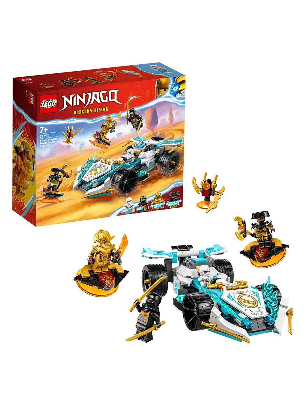 Lego Ninjago Zane'in Ejderha Gücü Spinjitzu Yarış Arabası 71791