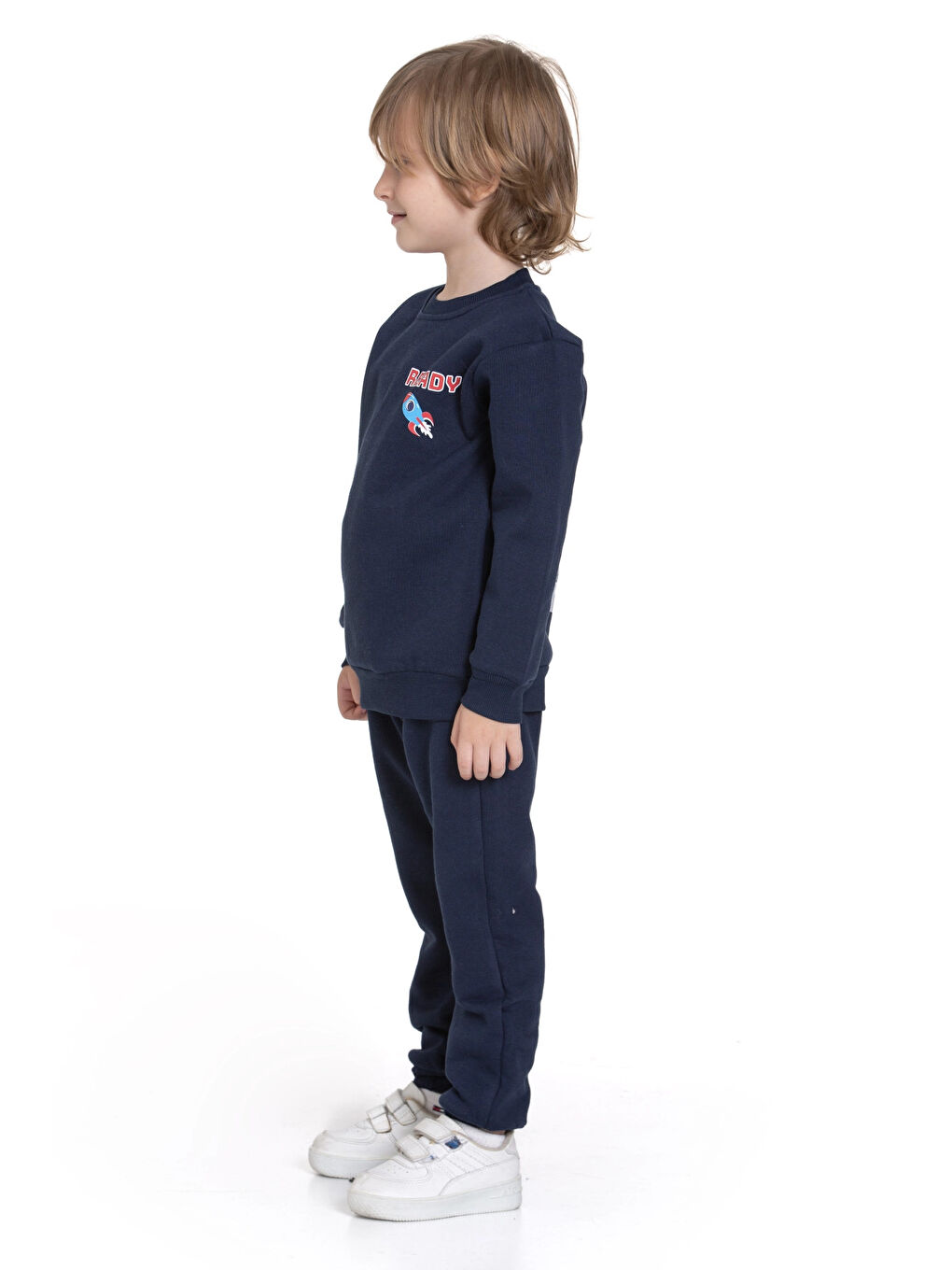 Lacivert Space Out Baskılı Takım 74109-1