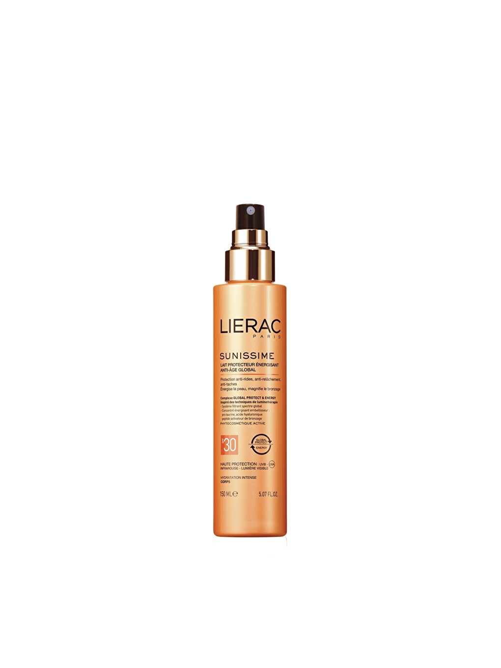 LIERAC Sunissime Energizing Protective Milk Spf30 150ml