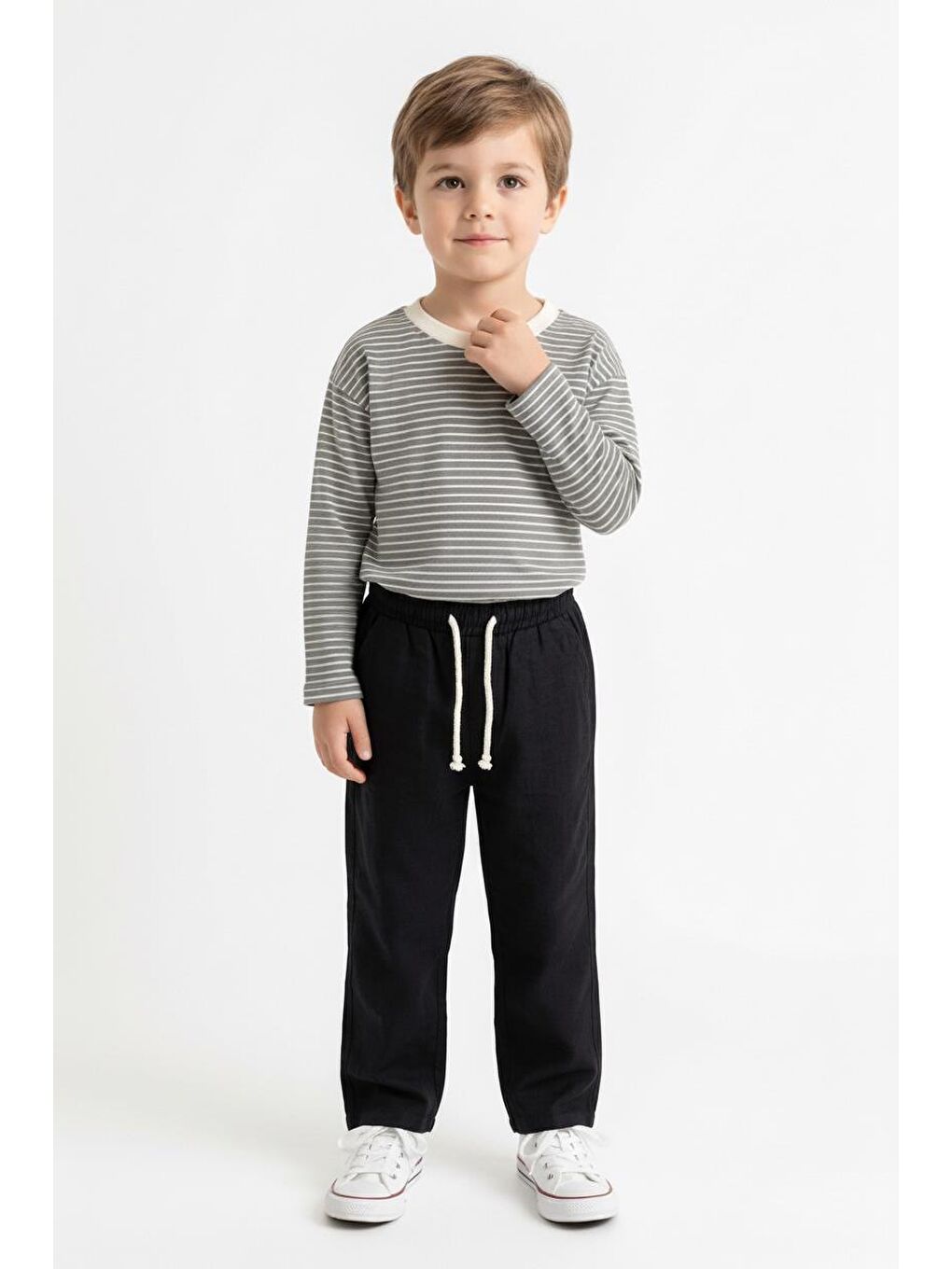 Bej Mevsimlik Uzun Kol 2li Takım-2