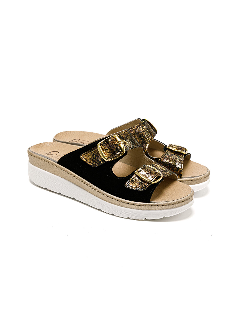 Siyah Kadın Terlik 5619 STRETCH WOMEN'S FOOTWEAR Black-2
