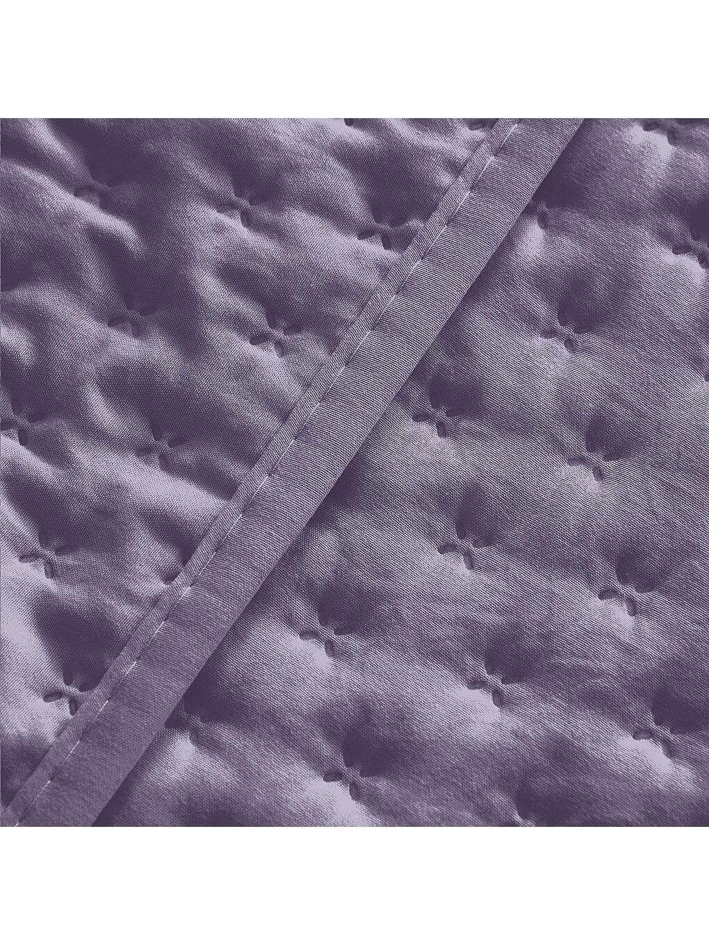 Çift Kişilik Yatak Örtüsü Koyu Mürdüm 180x250 Cm-2