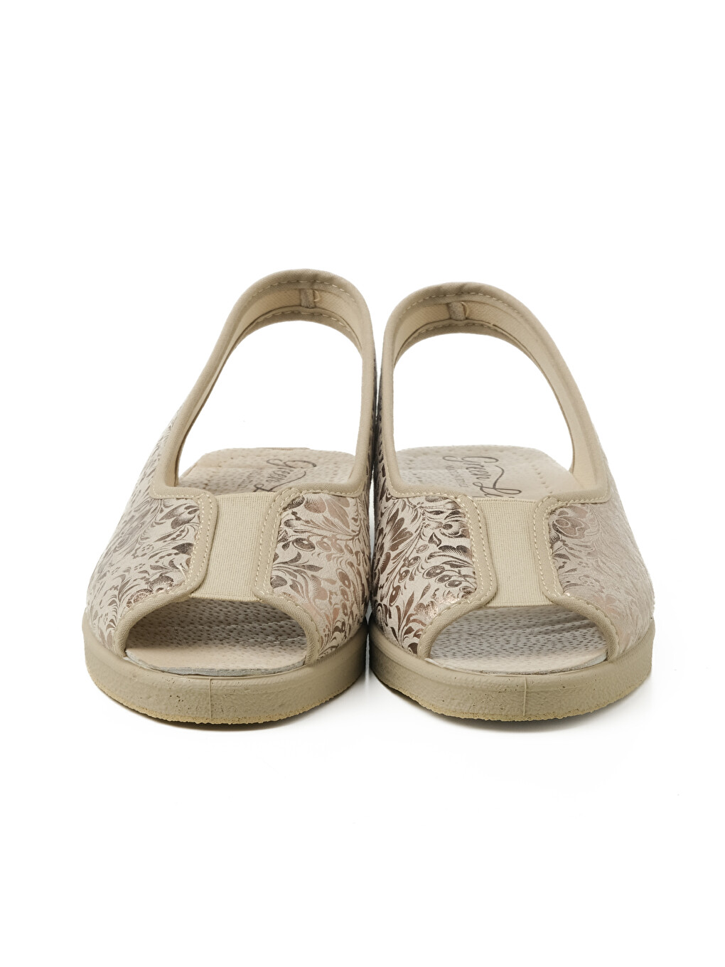 Bej Kadın Sandalet 983 STRETCH WOMEN'S FOOTWEAR Beige-1