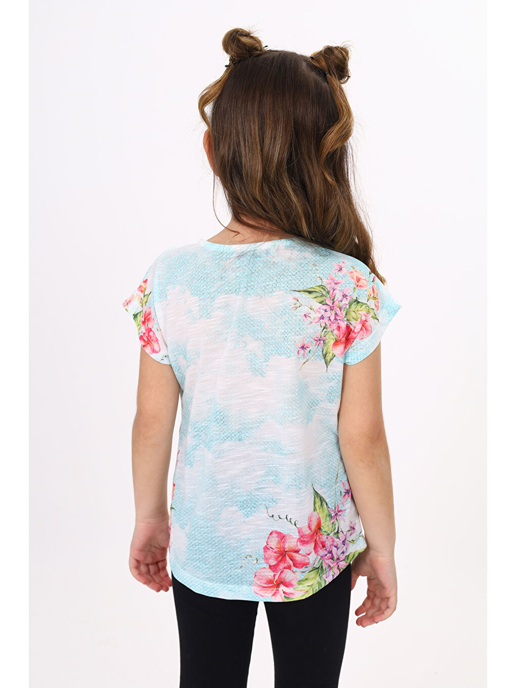 Yeşil Kız Çocuk Sometimes Baskılı Tişört-3