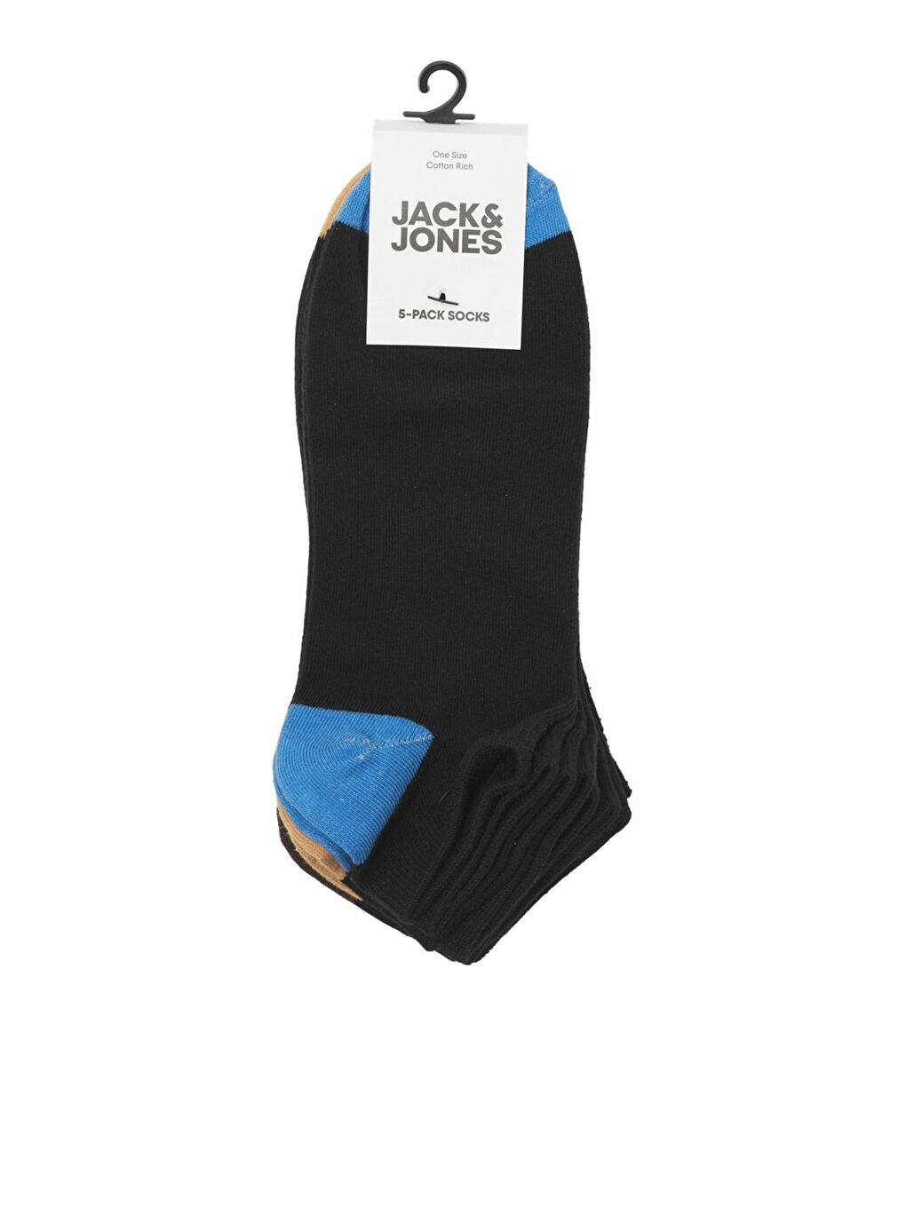 Jack & Jones Siyah Additionals Jacsolid Pamuk Karışımlı 5 Pack Erkek Çorap 12237736 - 1