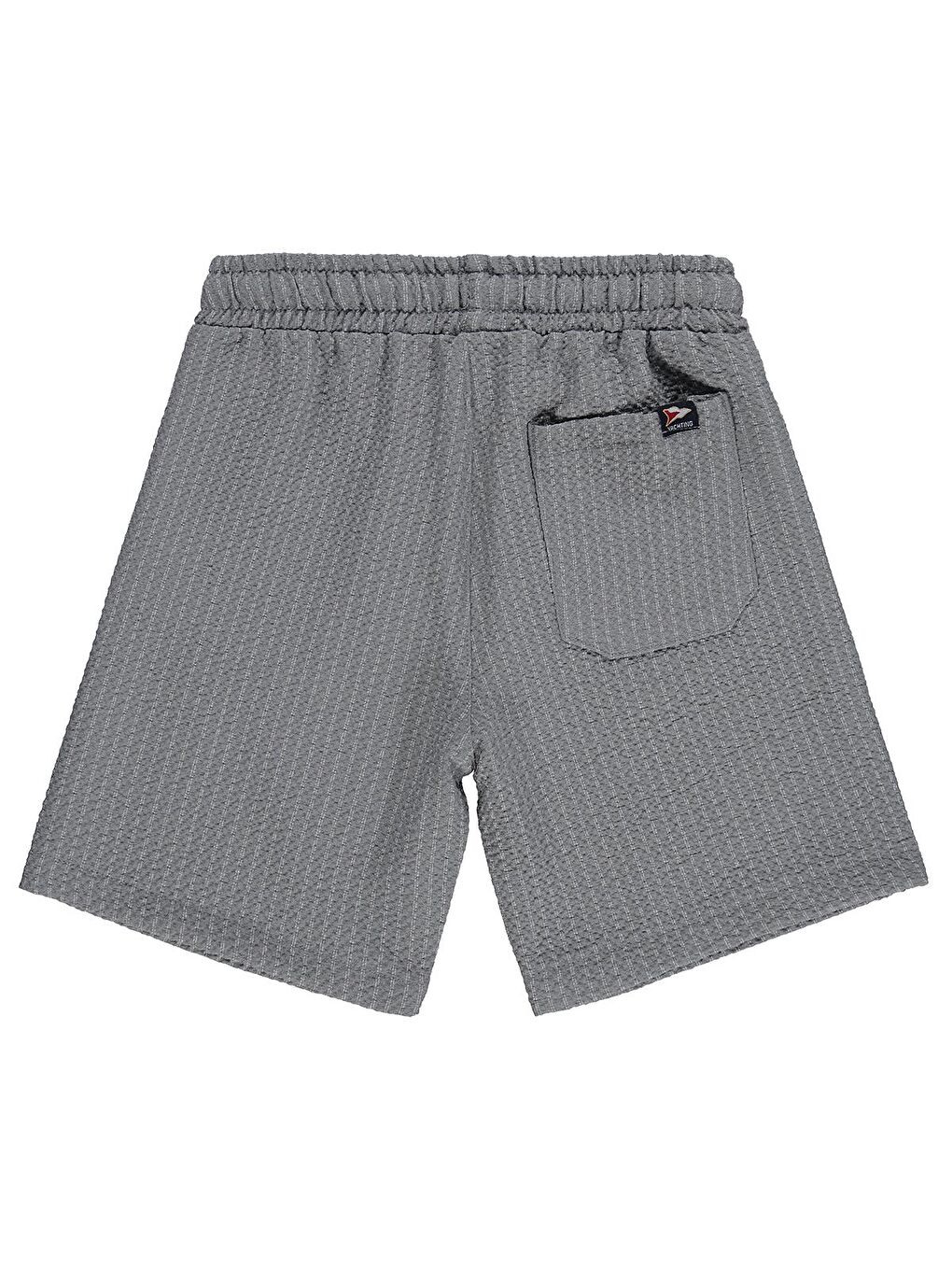 Boys Dokulu 6-9 Yaş Şort - Gri 9-10 Yaş-1