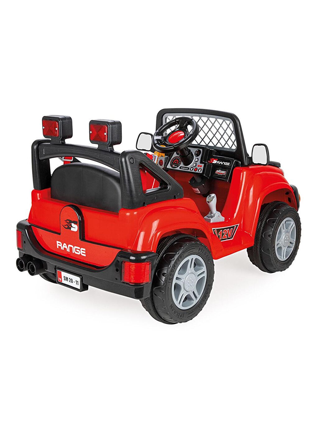 Baby Toys Karışık Samy Range Akülü Araba 12 V Kırmızı - 1