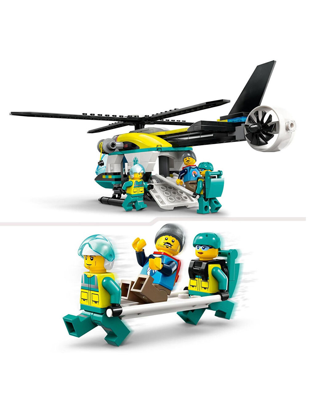 Lego Renksiz City Acil Kurtarma Helikopteri 60405 - 2