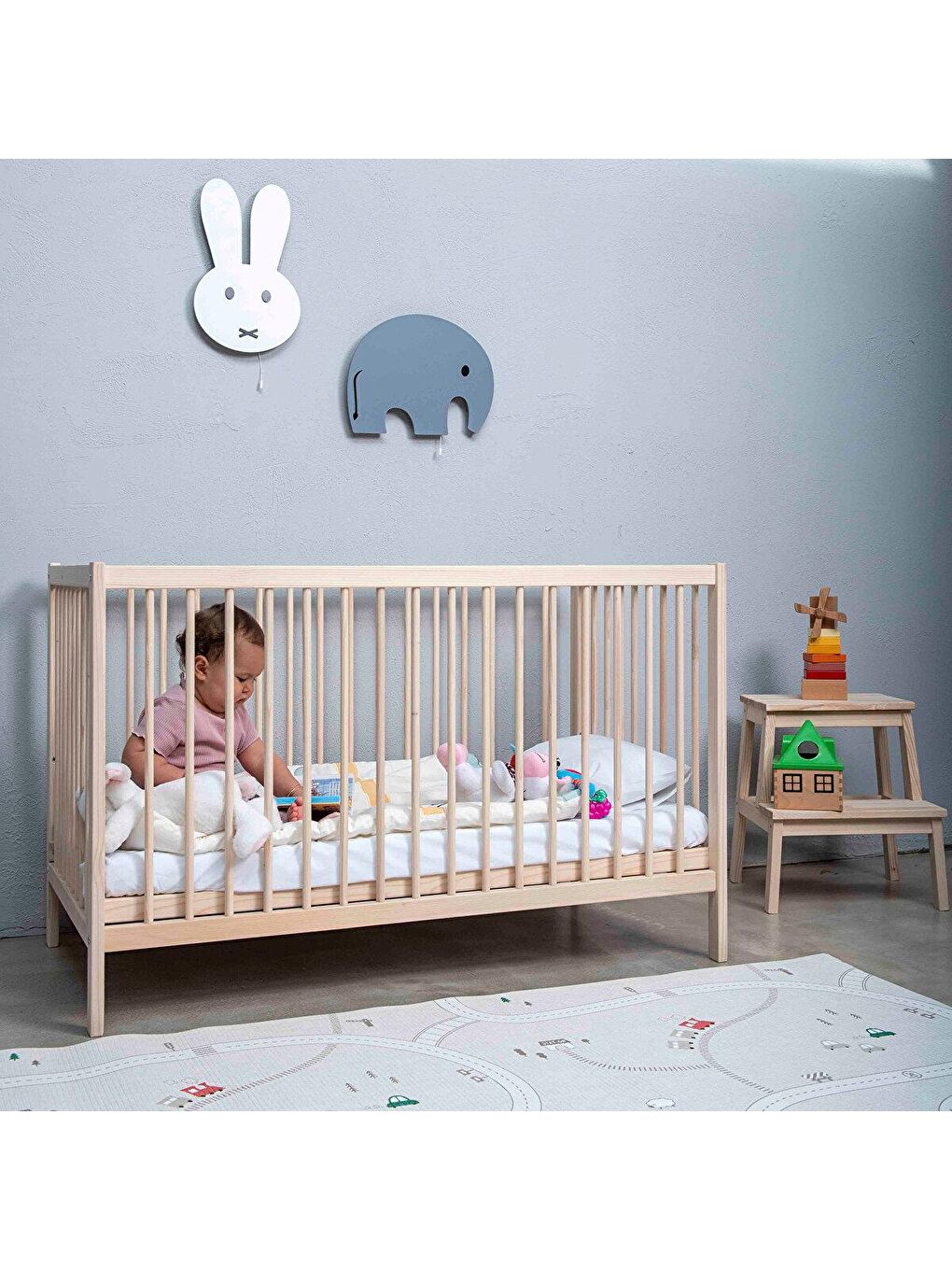 baby plus Karışık 60x120 Naturel Beşik - 2