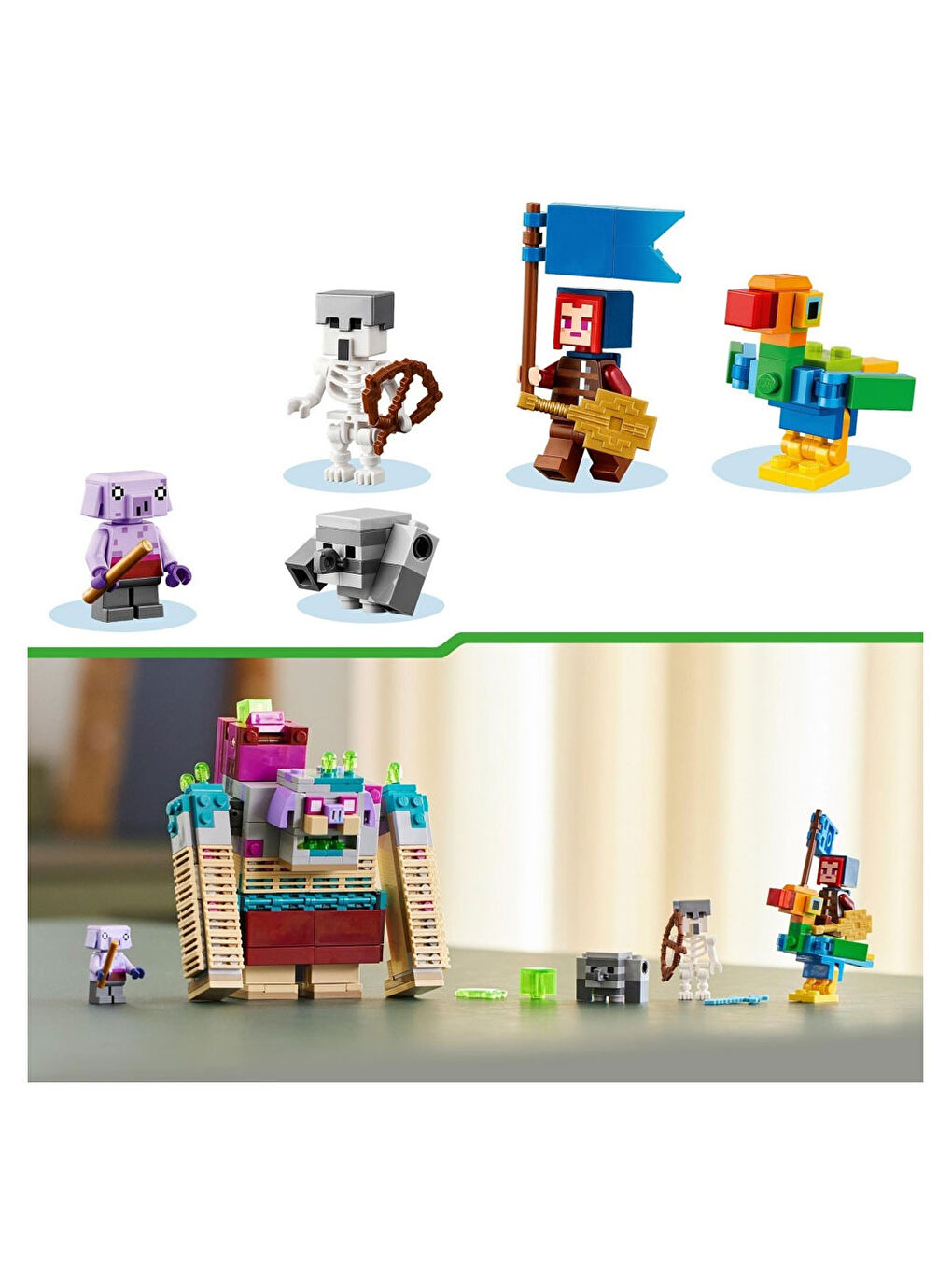 Lego Renksiz Minecraft Yiyici Karşılaşması 21257 - 1