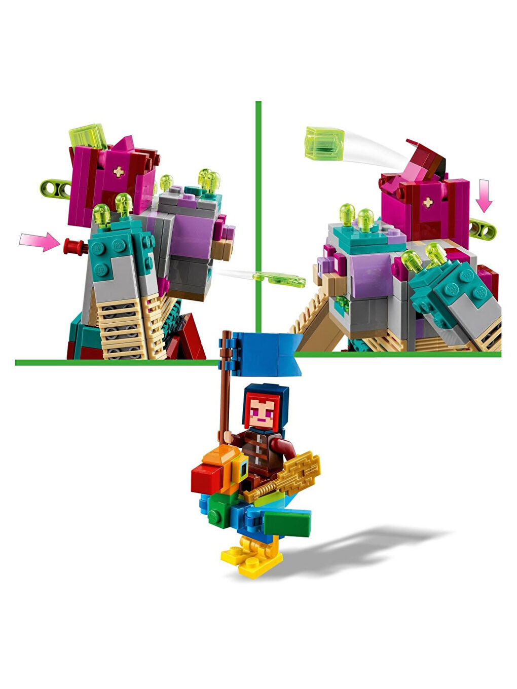 Lego Renksiz Minecraft Yiyici Karşılaşması 21257 - 3