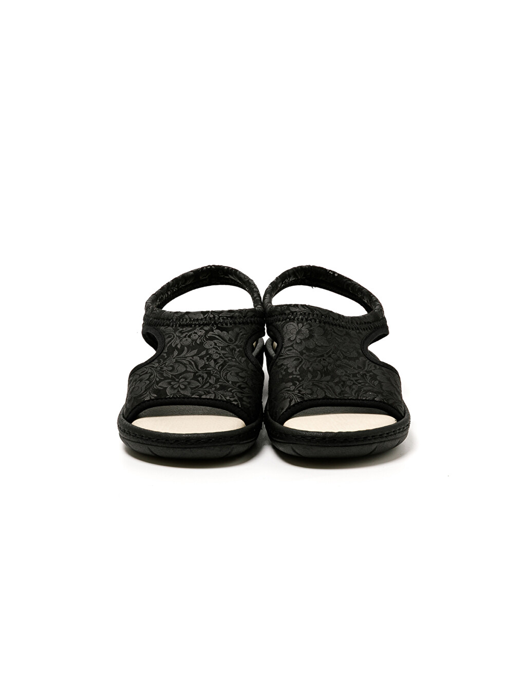Siyah Kadın Sandalet 5364 STRETCH WOMEN'S FOOTWEAR Black-3