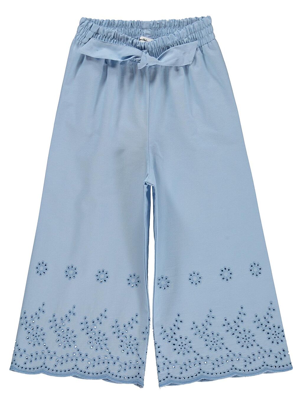 Girls Beli Kemerli 2-5 Yaş Pantolon - Mavi