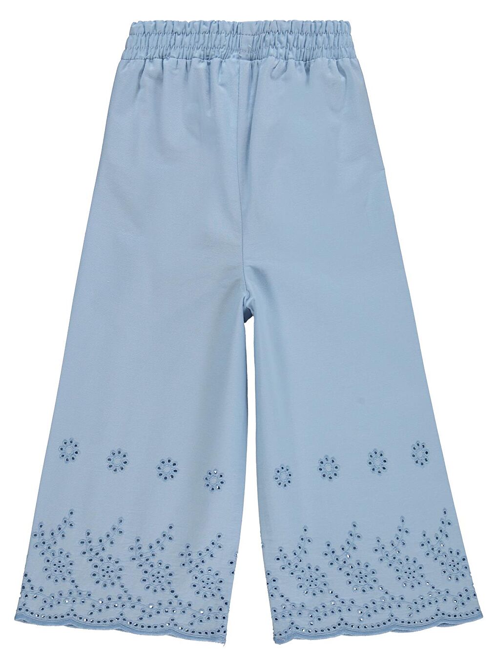 Girls Beli Kemerli 2-5 Yaş Pantolon - Mavi-1