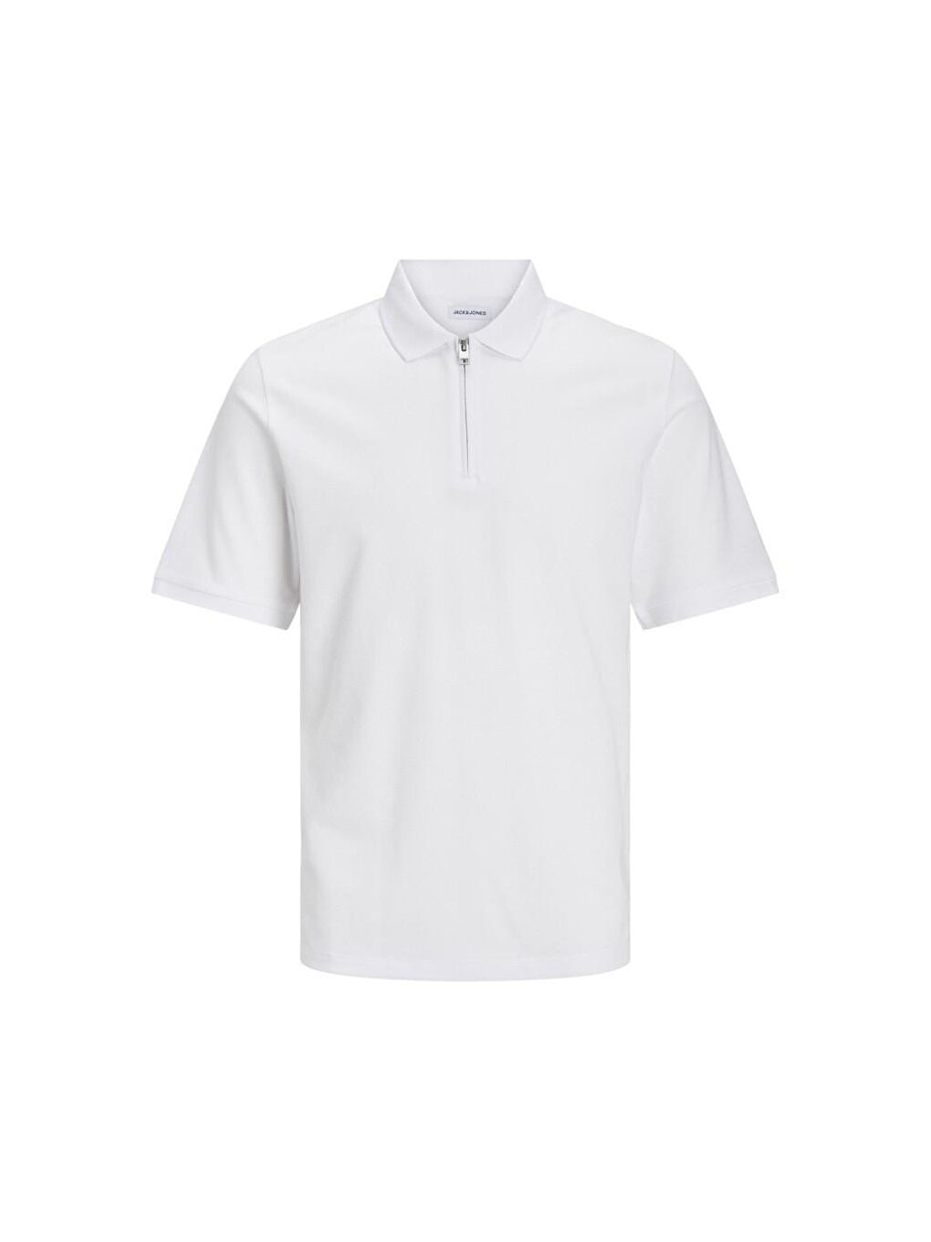 Mac Zip Erkek Beyaz Klasik Yaka Polo Tişört