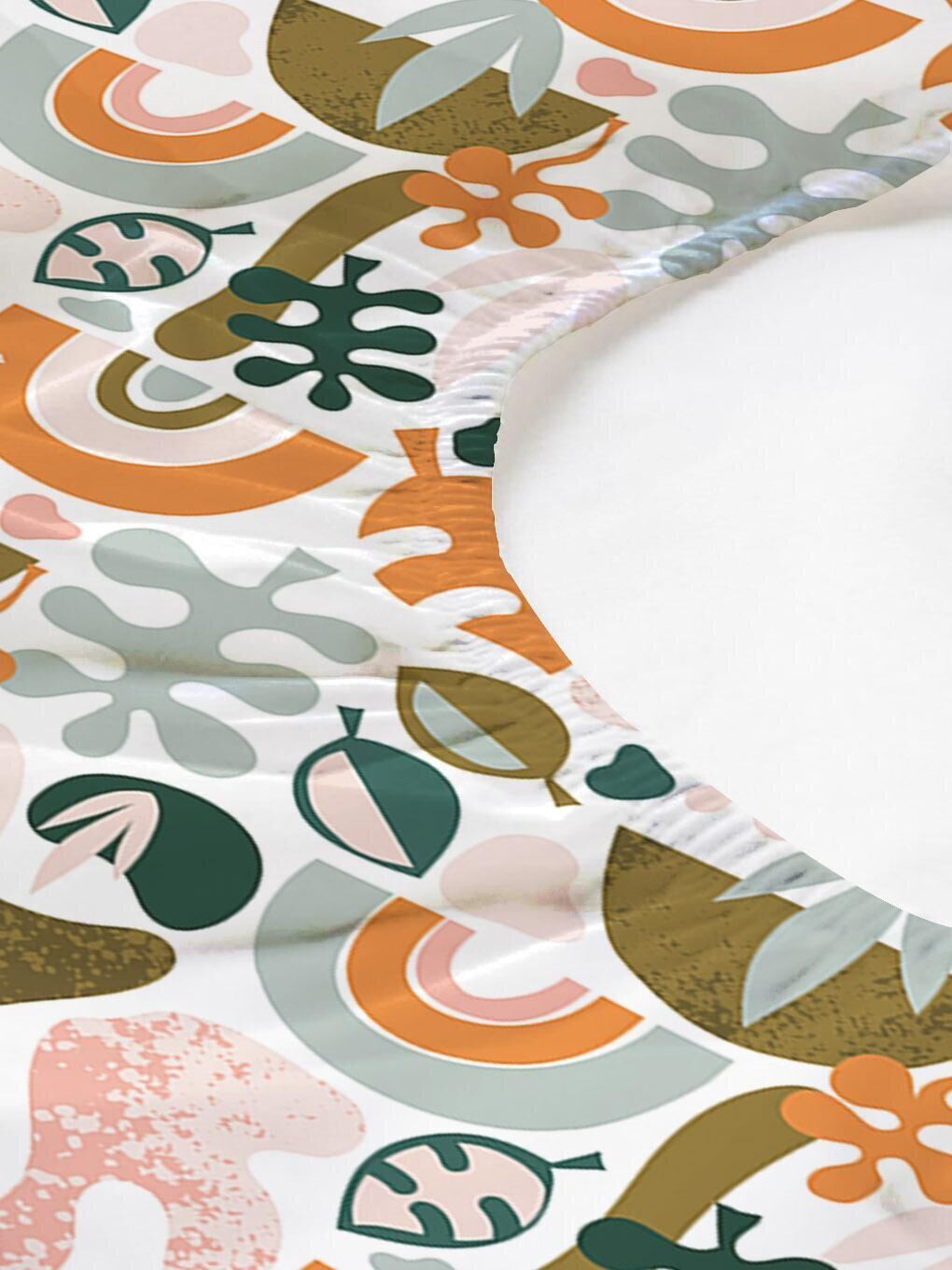 Karışık Desen Baskılı Çift Kişilik 180x200 Cm Çarşaf Takımı-2